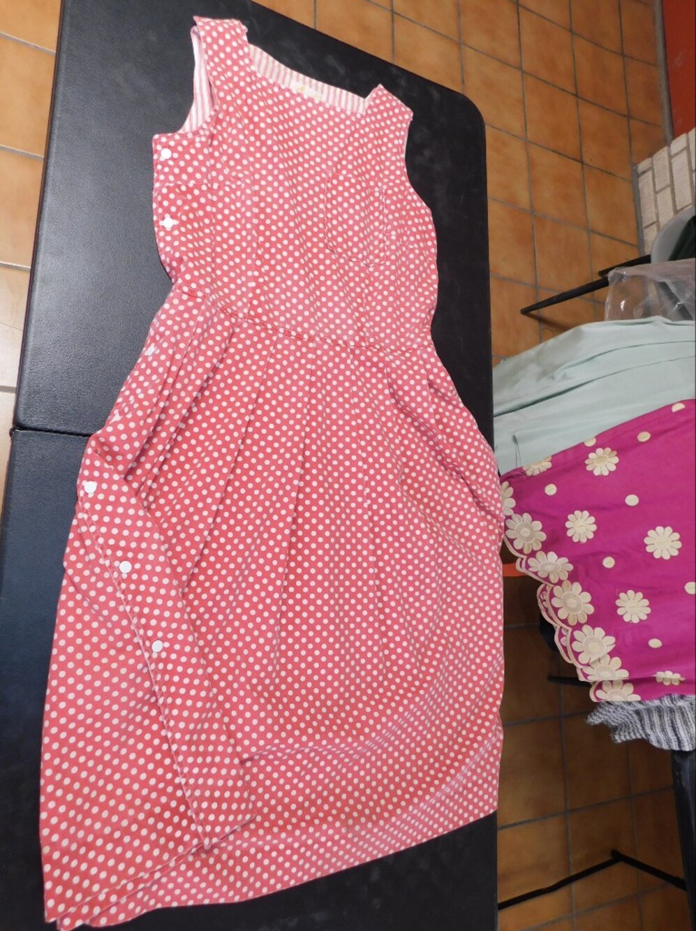 VINTAGE - Polka Dot A-Line Women's Dress